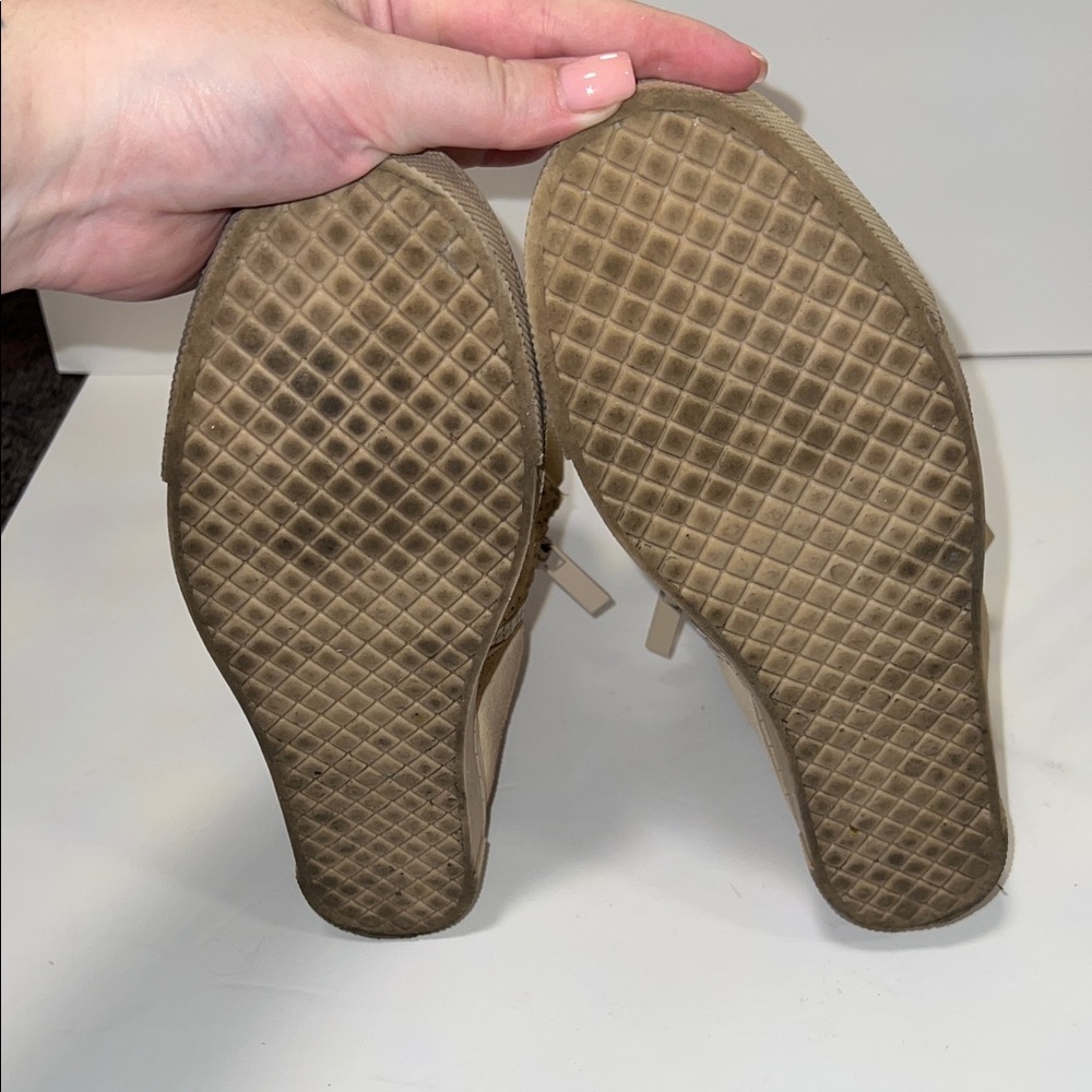 Steve Madden Beige Perforated High-Top Sneakers - Picture 7 of 7
